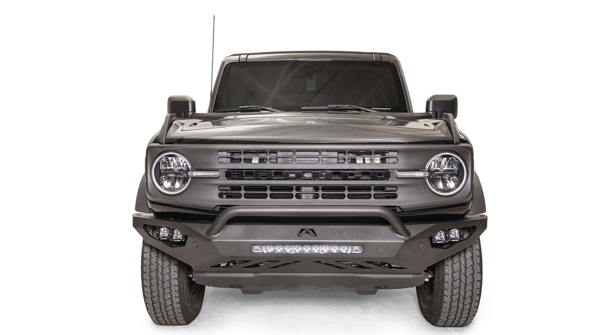 Fab Fours Vengeance Front Bumper - with Pre-Runner Guard (2021-2025 Bronco) - FB21-D5252-1