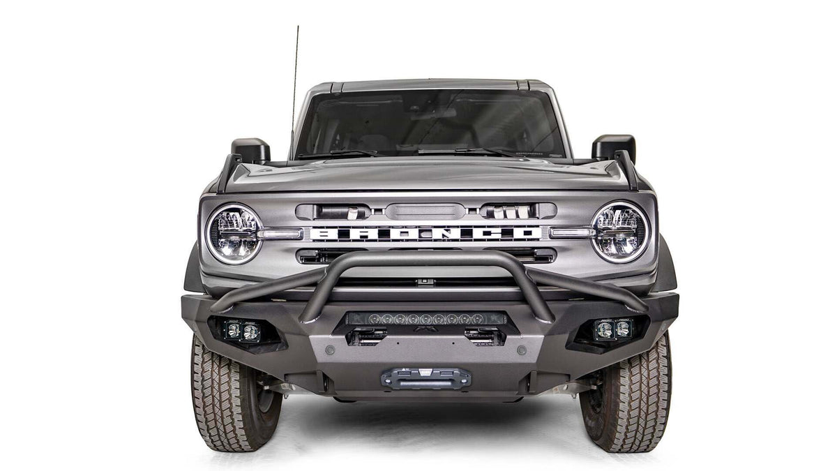 Fab Fours Matrix Front Bumper - Pre-Runner Guard (2021-2025 Bronco) - FB21-X5252-1