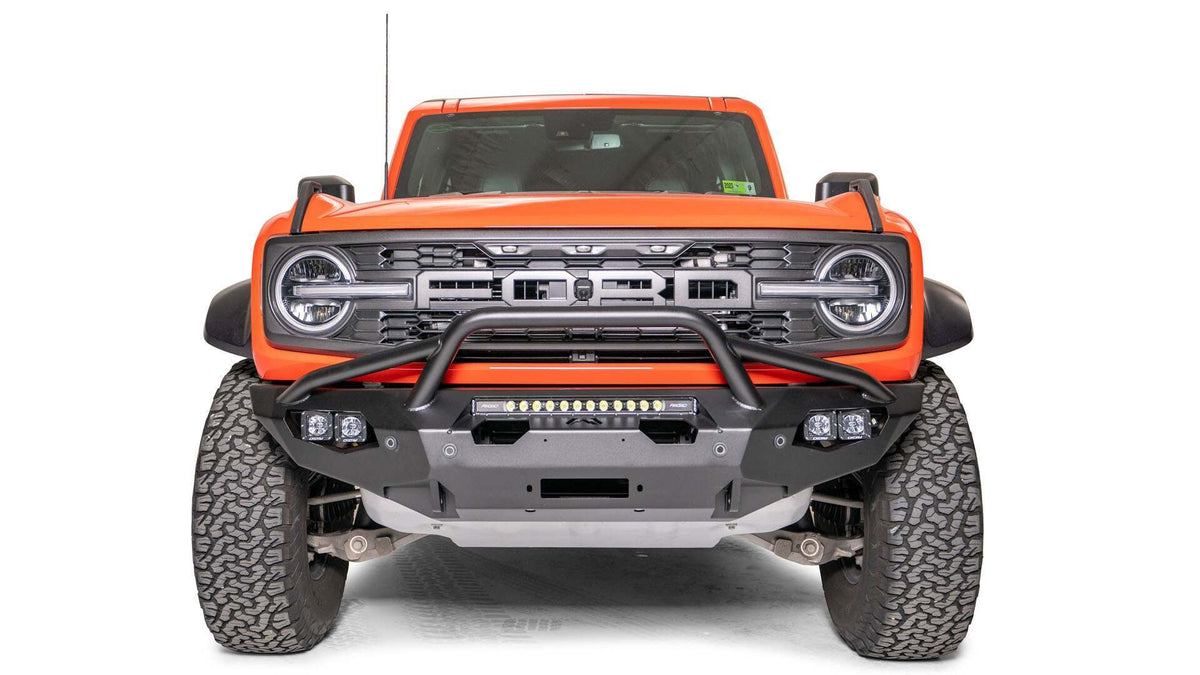 Fab Fours Matrix Front Bumper - With Pre-Runner Guard (2022+ Bronco Raptor) - FBR22-X5752-1