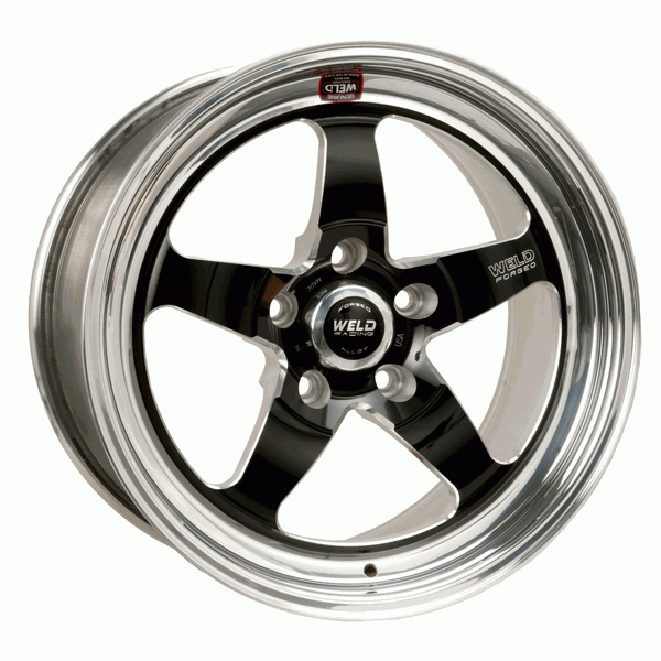 Weld Racing S71 Black 20x8 Front/Rear Drag Wheel (2015+ Dodge Challenger / Charger Hellcat SRT8) - 71HB0080W53A