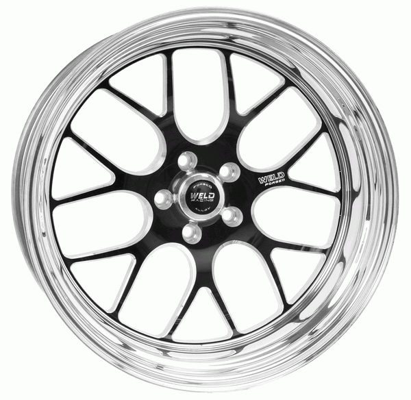 Weld Racing S77 Black 20x8 Front / Rear Drag Wheel (2015+ Dodge Challenger / Charger Hellcat SRT8) - 77HB0080W53A