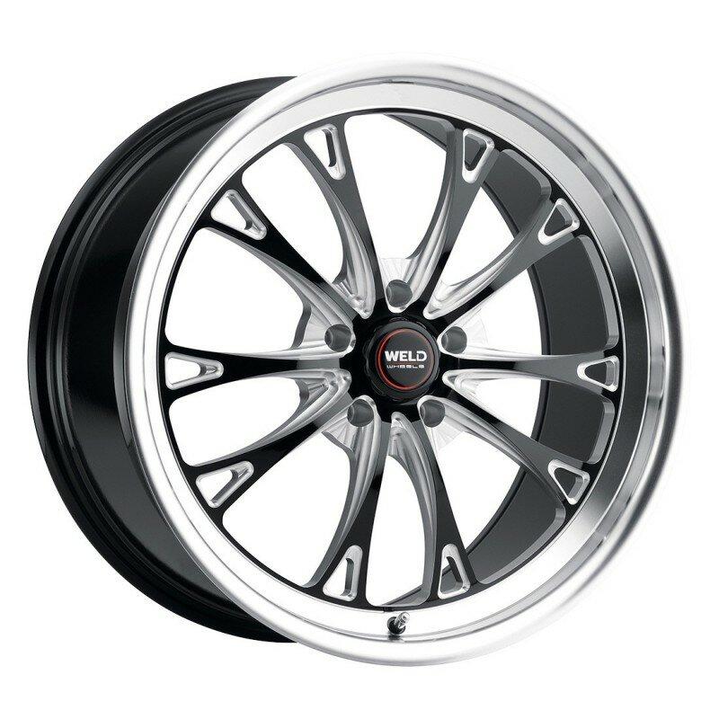 Weld Racing 18x10 Belmont Drag 5x115 ET30 BS6.70 Gloss Black with Milled Accents, Polished Lip 78.1 - S15780071P30
