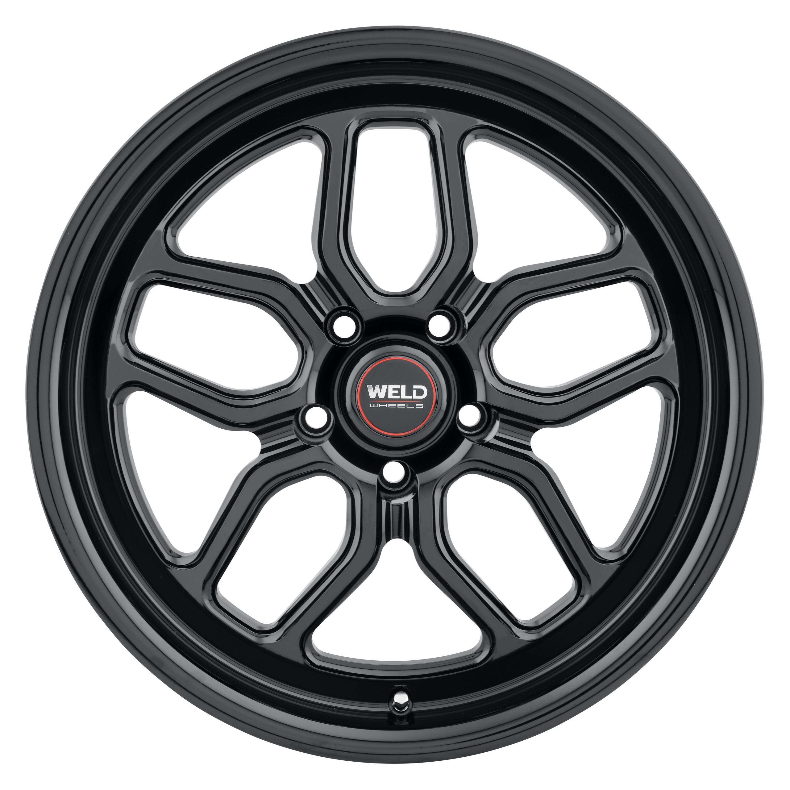 Weld Racing Laguna 6 Gloss BLK Wheel - 20x9.5 with 6x139.7 Bolt, 6.23BS, ET 25 - S11809584P25