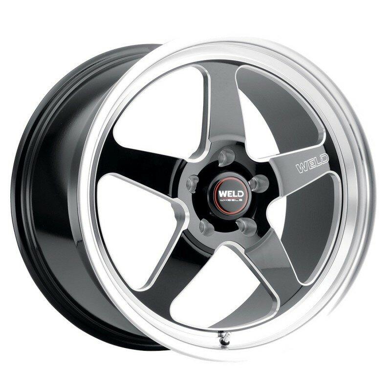 Weld Racing 20x5 Ventura Drag 5x115 ET-33 BS1.5 Gloss BLK MIL DIA 78.1 - S1550C071N33