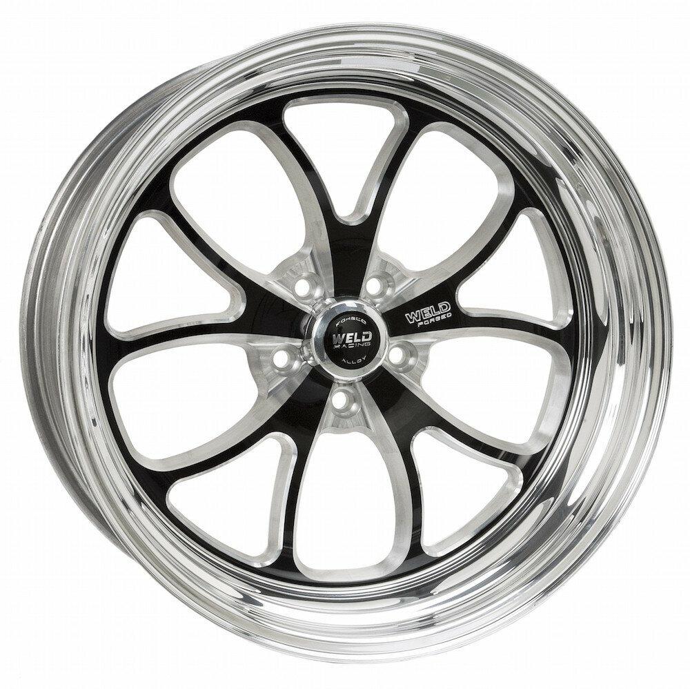 Weld Racing Mustang 17x7" S76 RT-S Black Front Wheel (86-93 Mustang 5 Lug / 94-04 Mustang / 05-2010 Mustang / 2011-2014 Mustang V6) - 76MB7070A48A