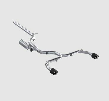MBRP 3" Cat-Back Dual Rear Exit Exhaust - Carbon Fiber Tips (2022-2023 Volkswagen Golf GTI MK8) - S46173CF