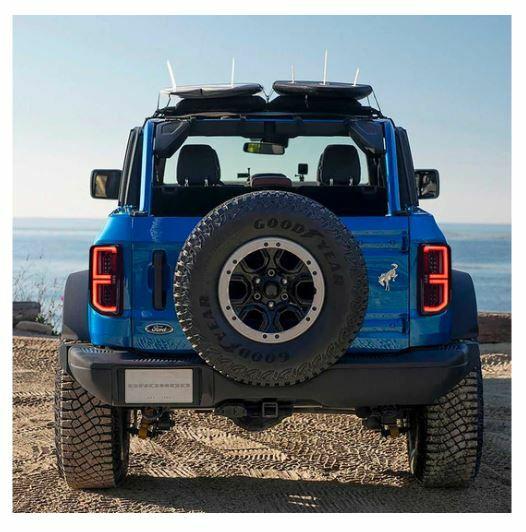 Recon OLED Tail Lights - Clear Lens (2021-2025 Ford Bronco) - 264279LEDCL