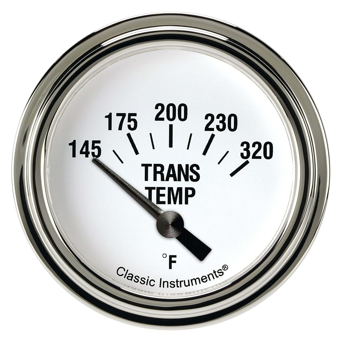 Classic Instruments White Hot 2 5/8" Transmission Temperature Gauge Short Sweep - WH227SLF