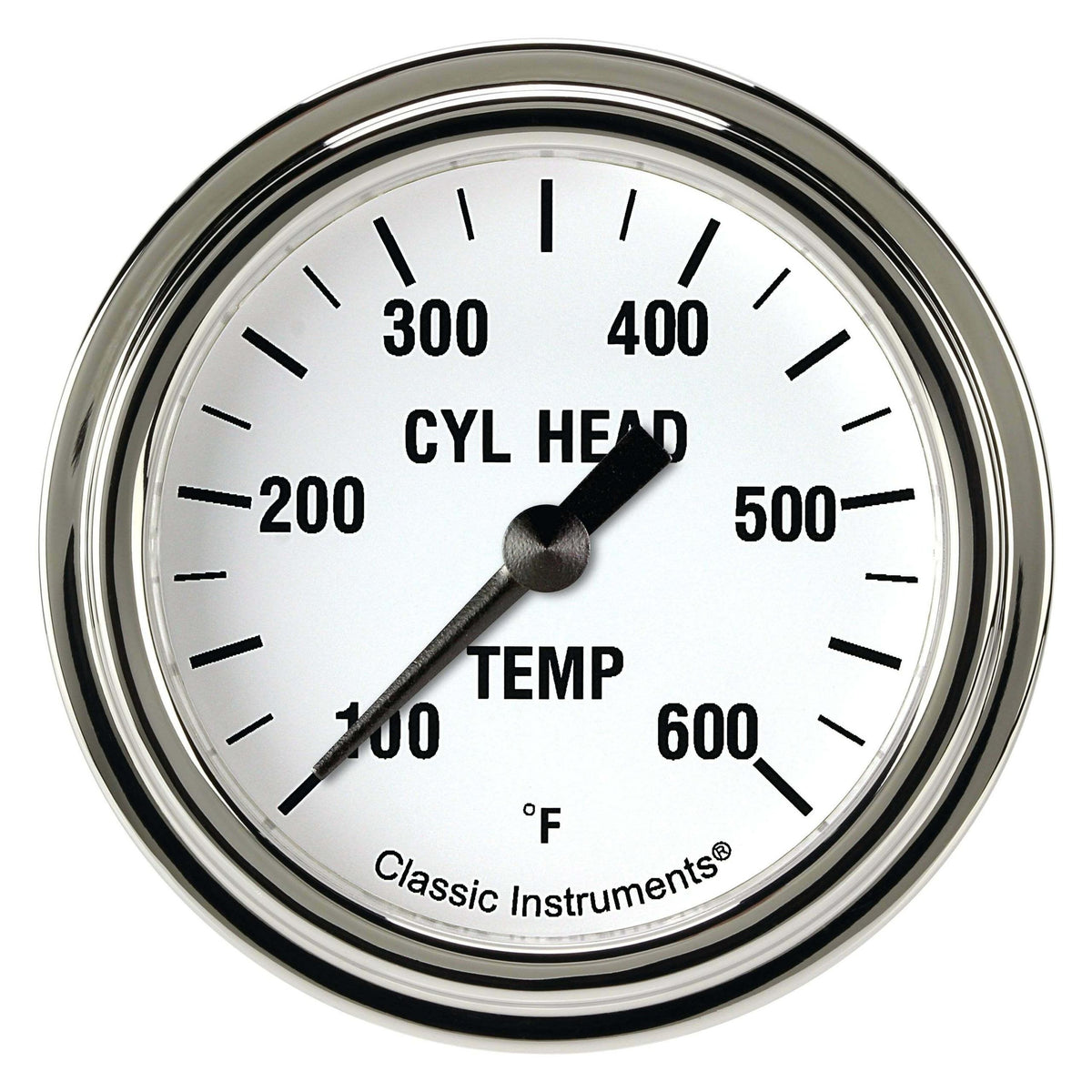 Classic Instruments White Hot 2 5/8" Cylinder Head Temp. Gauge Full Sweep - WH397SLF