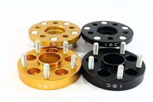 ISC Suspension ISC-WA25B ISC Wheel adapters 5x100- 5x114 (Subaru) 25mm BLACK (2 pair) - ISC-WA25B