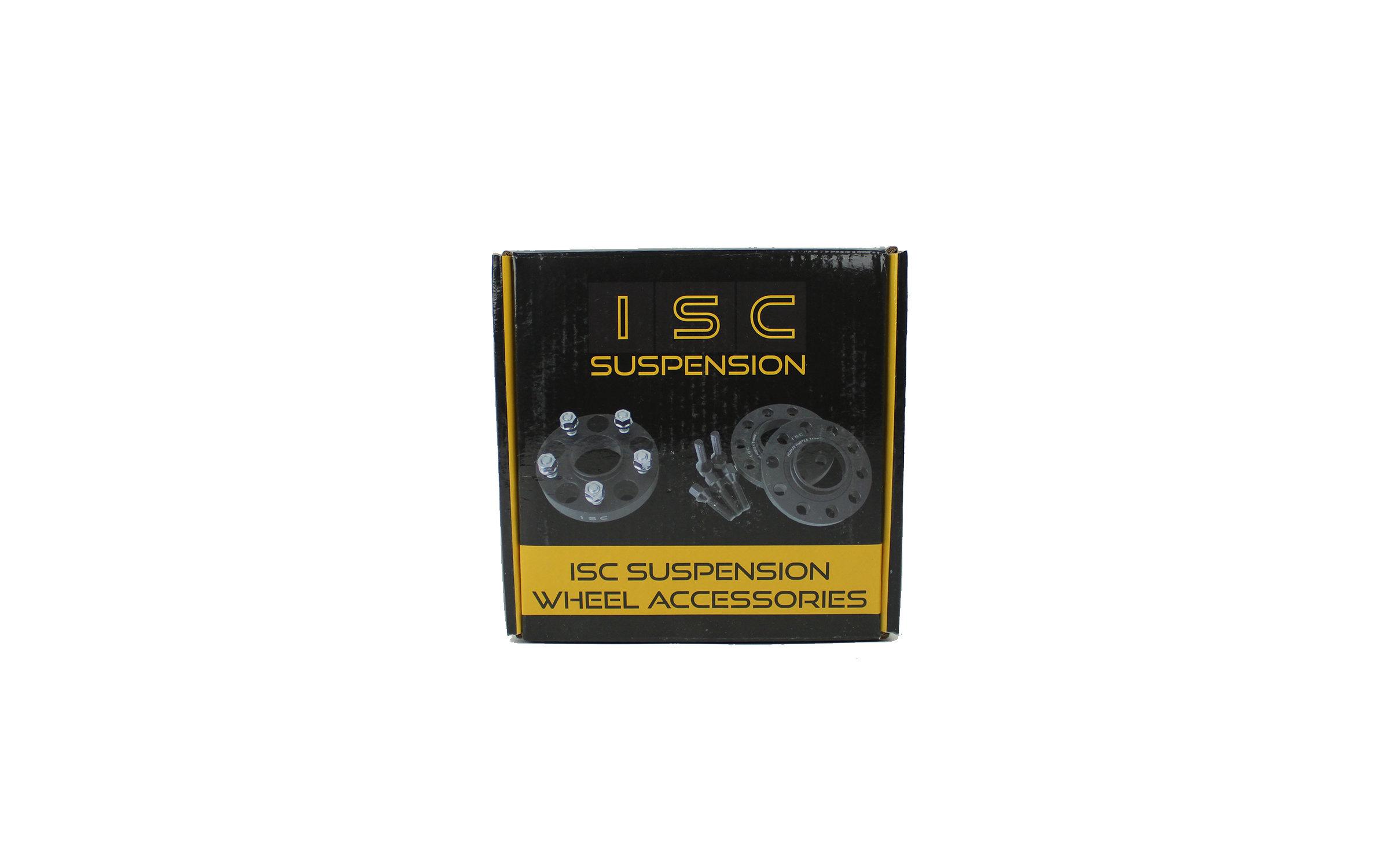 ISC Suspension ISC-WS5X11415B ISC Wheel Spacer 5x114 (Subaru) bolt pattern/hub bore 15mm thickness BLACK(pair) - ISC-WS5X11415B