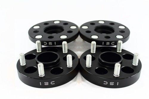 ISC Suspension ISC-WS5X10015B ISC Wheel Spacer 5x100 (Subaru) bolt pattern/hub bore 15mm thickness BLACK(pair) - ISC-WS5X10015B