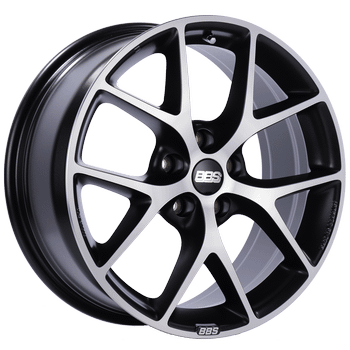 BBS Wheels SR Wheel - 18x8, 5x108, Black/Machined Face - SR015VGPK