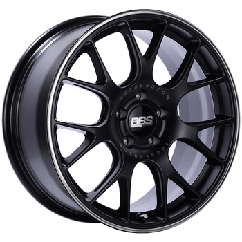 BBS Wheels CH-R Wheel - 20x12, CL, Black, Polished Lip - CH152BPO