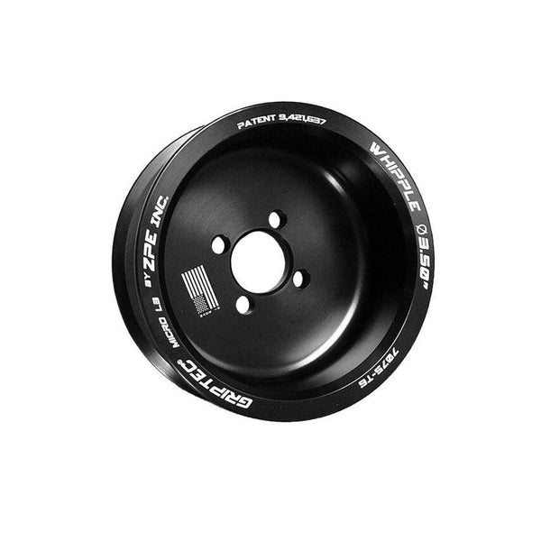 Griptec 6-Rib Supercharger Pulley - High Performance Upgrade for Whipple Supercharger Systems (Direct Fit)