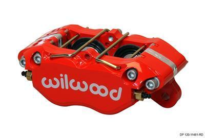 Wilwood Caliper-Dynapro Dust-Boot 5.25in Mount - Red 1.75in Pistons .81in Disc - 120-11482-RD
