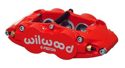 Wilwood Caliper-Narrow Superlite 6R-RH - Red 1.62/1.12/1.12in Pistons 1.10in Disc - 120-11780-RD