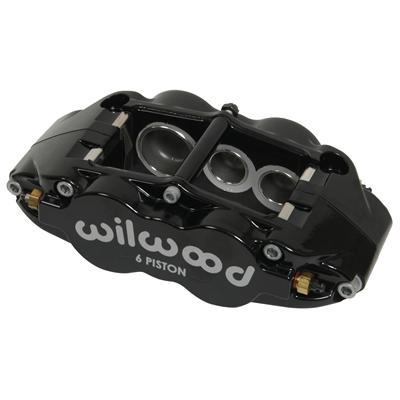 Wilwood Caliper-Narrow Superlite 6R-LH - Black 1.62/1.12/1.12in Pistons 1.10in Disc - 120-11781-BK