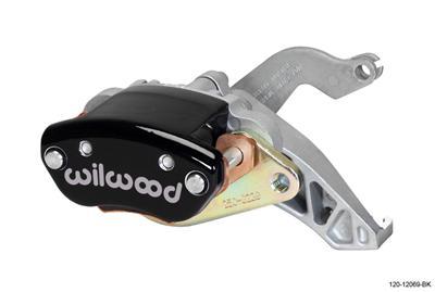 Wilwood Caliper-MC4 Mechanical-R/H - Black w/ Logo 1.19in Piston .81in Disc - 120-12069-BK