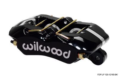 Wilwood Caliper-Dynapro Low-Profile 5.25in Mount - Blk Pwd 1.12in Pistons .81in Disc - 120-12160-BK