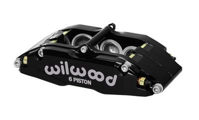 Wilwood Caliper-BNSL6-RH-Black 1.62/1.12/1.12in Pistons 1.10in Disc - 120-13382-BK