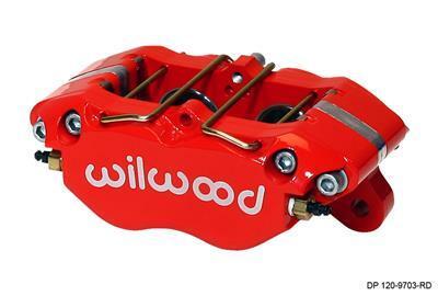 Wilwood Caliper-Dynapro 5.25in Mount-Red 1.00in Pistons .81in Disc - 120-9706-RD