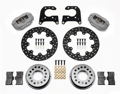 Wilwood Forged Dynalite Rear Drag Kit Drilled Rotor Big Ford 2.36in Offset - 140-0261-BD