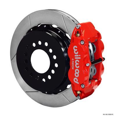 Wilwood Narrow Superlite 4R Rear P-Brk Kit 12.88in Red Chevy C-10 2.42 Offset 5-lug - 140-10093-R