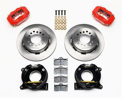 Wilwood Forged Dynalite P/S Park Brake Kit Red Chevy C-10 2.42 Offset 5-lug - 140-10094-R