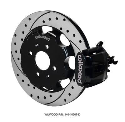 Wilwood Combination Parking Brake Rear Kit 12.19in Drilled Civic / Integra Disc 2.39 Hub Offset - 140-10207-D