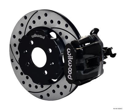 Wilwood Combination Parking Brake Rear Kit 11.00in Drilled Civic / Integra Drum 2.46 Hub Offset - 140-10208-D