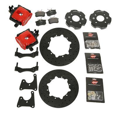 Wilwood Combination Parking Brake Rear Kit 11.00in Drilled Red Civic / Integra Drum 2.71 Hub Offset - 140-10210-DR