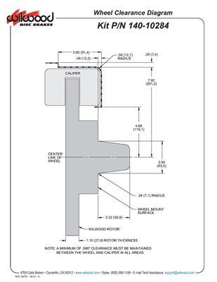 Wilwood Narrow Superlite 6R Front Hub Kit 14.00in Large GM 57-70 Drop Spindle - 140-10284