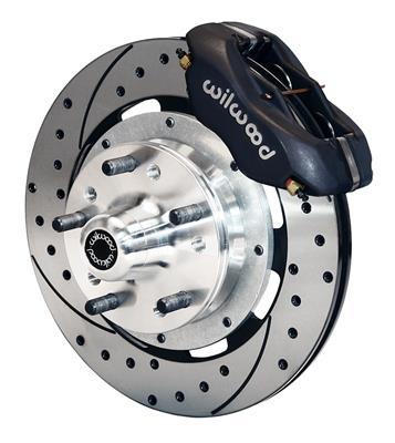 Wilwood Forged Dynalite Front Kit 12.19in Drilled 74-80 Pinto/Mustang II Disc Spindle only - 140-10440-BD