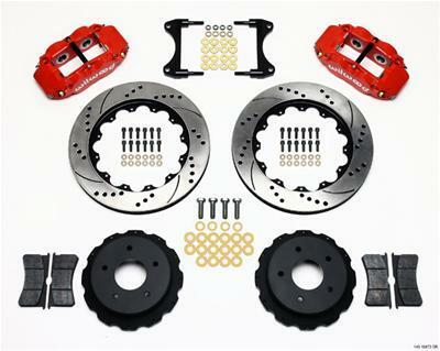 Wilwood Narrow Superlite 4R Rear Kit 14.00in Drill Red 65-82 Corvette C2/C3 - 140-10472-DR