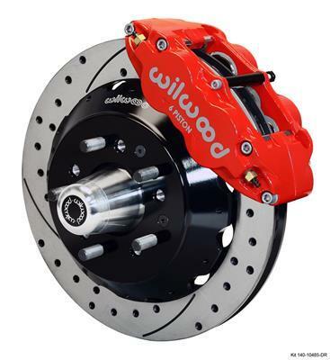 Wilwood Narrow Superlite 6R Front Hub Kit 12.88in Drill Red 70-78 Camaro (*Line Kit Needed*) - 140-10485-DR