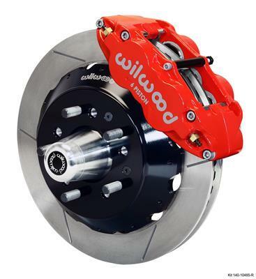 Wilwood Narrow Superlite 6R Front Hub Kit 12.88in Red 70-78 Camaro (*Line Kit Needed*) - 140-10485-R