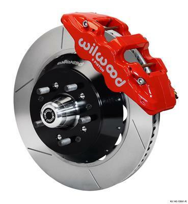 Wilwood AERO6 Front Hub Kit 14.00-Red WWE ProSpindle - 140-10641-R