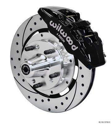 Wilwood Dynapro 6 Front Hub Kit 12.19in Drilled 62-72 CDP B & E Body-Drum - 140-10740-D