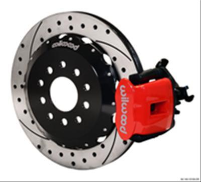Wilwood Combination Parking Brake Rear Kit 11.75in Drilled Red Mini Cooper - 140-10885-DR