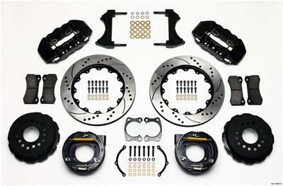 Wilwood AERO4 Rear P-Brake Kit 14.00in Drilled Big Ford New Style 2.50in Offset - 140-10948-D