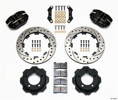 Wilwood Dynapro Rear Kit 12.19in Drilled Backdraft Cobra (BMW E36 Based) - 140-10960-D