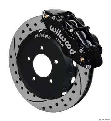 Wilwood Narrow Superlite 6R Front Hat Kit 14.00in Drilled Backdraft Cobra (BMW E36 Based) - 140-10969-D