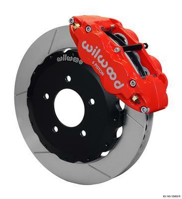 Wilwood Narrow Superlite 6R Front Hat Kit 14.00in Red Backdraft Cobra (BMW E36 Based) - 140-10969-R