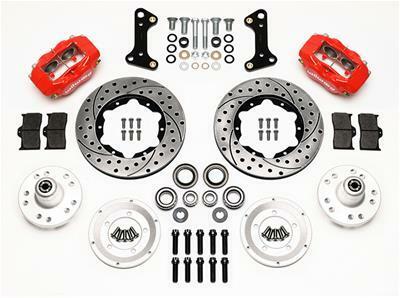 Wilwood Forged Dynalite Front Kit 11.00in Drill-Red 67-69 Camaro 64-72 Nova Chevelle - 140-10996-DR