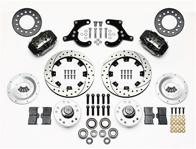 Wilwood Forged Dynalite Front Kit 11.75in Drilled 55-57 Chevy - 140-11010-D