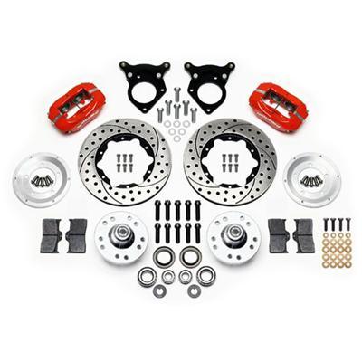 Wilwood Forged Dynalite Front Kit 11.00in Drilled Red 87-93 Mustang 5 Lug - 140-11018-DR