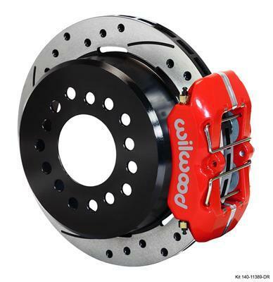 Wilwood Dynapro Low-Profile 11.00in P-Brake Kit Drill-Red Chevy C-10 2.42 Offset 5-lug - 140-11385-DR