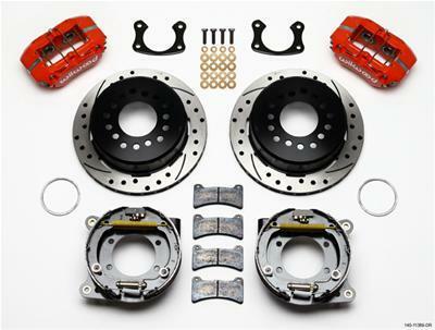Wilwood Dynapro Low-Profile 11.00in P-Brake Kit Drill-Red New Big Ford 2.50in Offset - 140-11389-DR