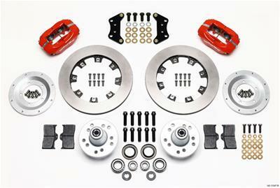 Wilwood Forged Dynalite Front Kit 12.19in Red Magnum Force Drop Spndle - 140-11547-R